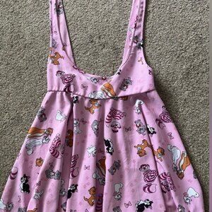 Disney Cats Pink Suspender Skirt